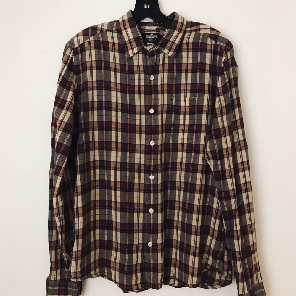 BDG- Long Sleeve Flannel Plaid Shirt